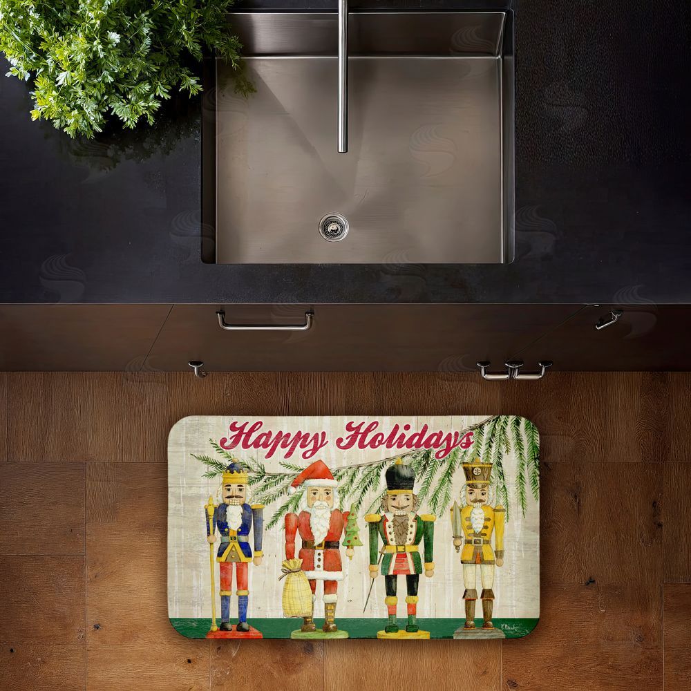 Paul Brent | Classic Nutcrackers Happy Holidays Anti-Fatigue Mat
