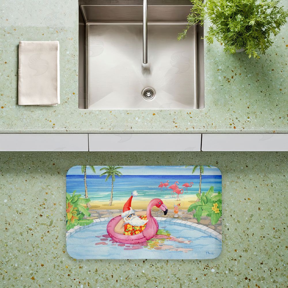 Paul Brent | Santa Pool Float & Cocktail Anti-Fatigue Mat