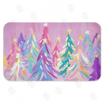 Arlington Prints | Abstract Pastel Christmas Trees Anti-Fatigue Mat