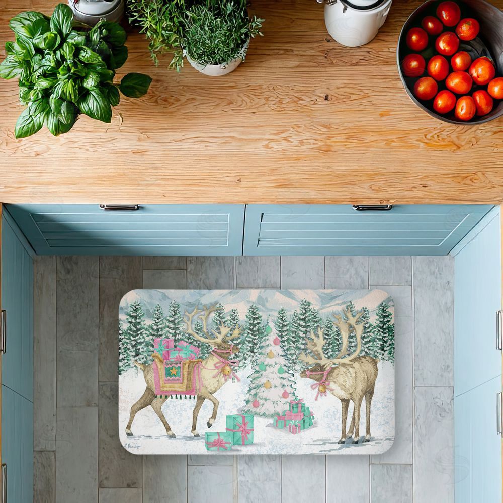 Paul Brent | Whimsy Holiday Reindeer Anti-Fatigue Mat