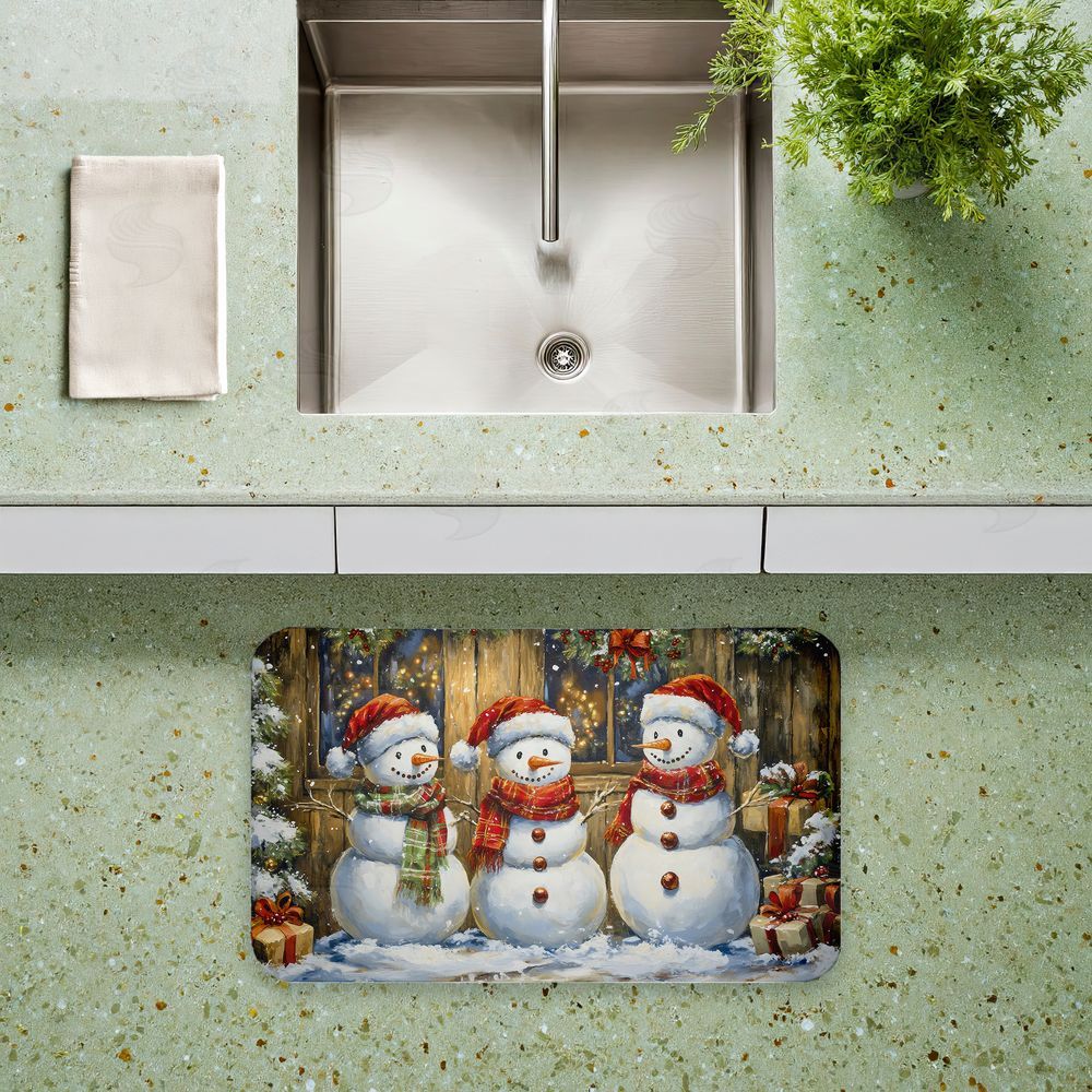 Creative Studio | Rustic Snowman Trio Anti-Fatigue Mat