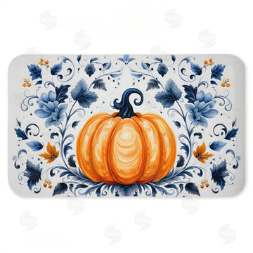 Creative Studio | Pumpkin with Symmetrical Florals Anti-Fatigue Mat