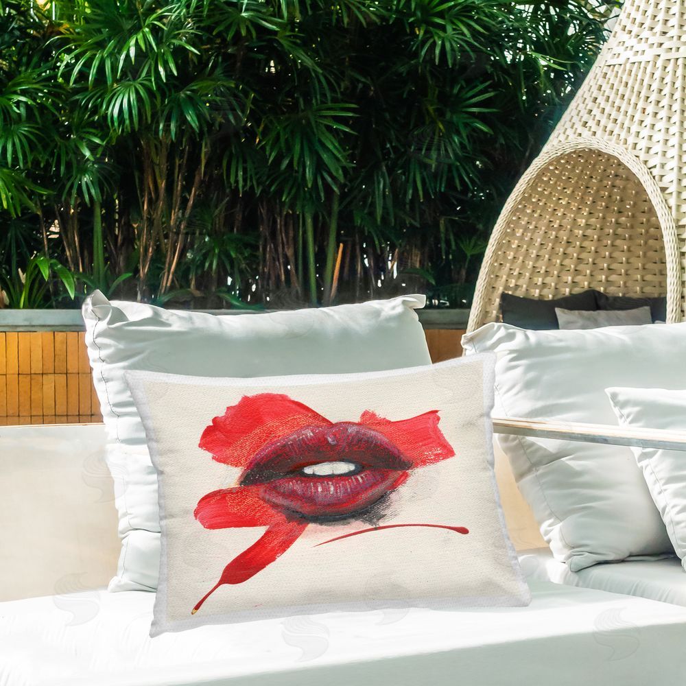 Daniel Houston | Red Lips Paint Streak