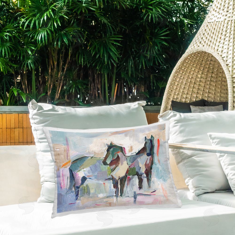 Ethan Harper | Abstract Brushed Horses