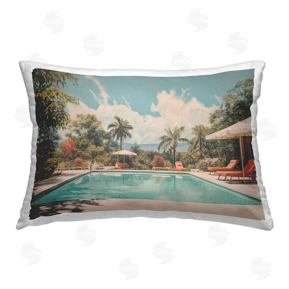 Arlington Prints | Tropical Villa Swimming Pool