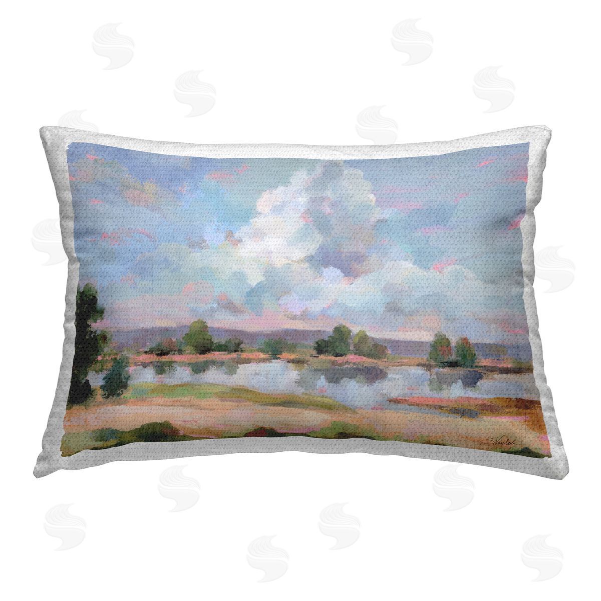 Silvia Vassileva | River View Overhead Clouds