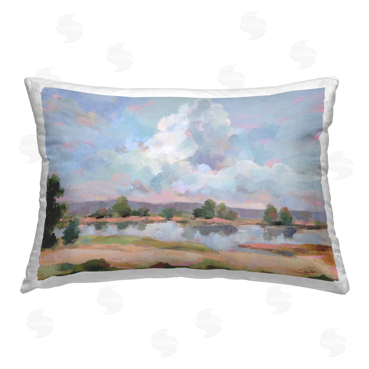Silvia Vassileva | River View Overhead Clouds