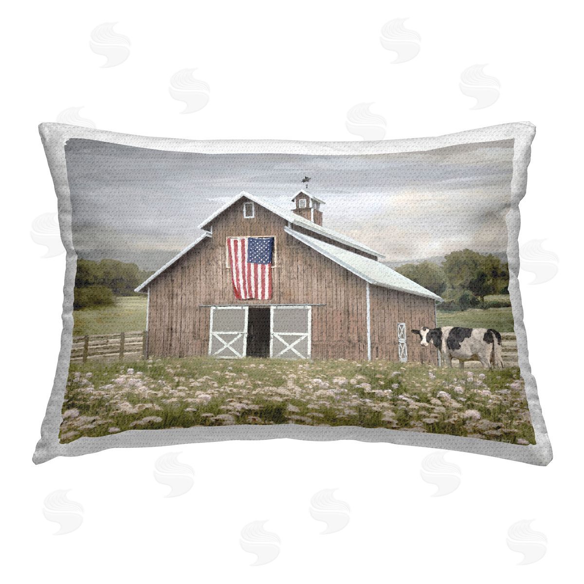 Amber Sterling | Patriotic Barn & Cow