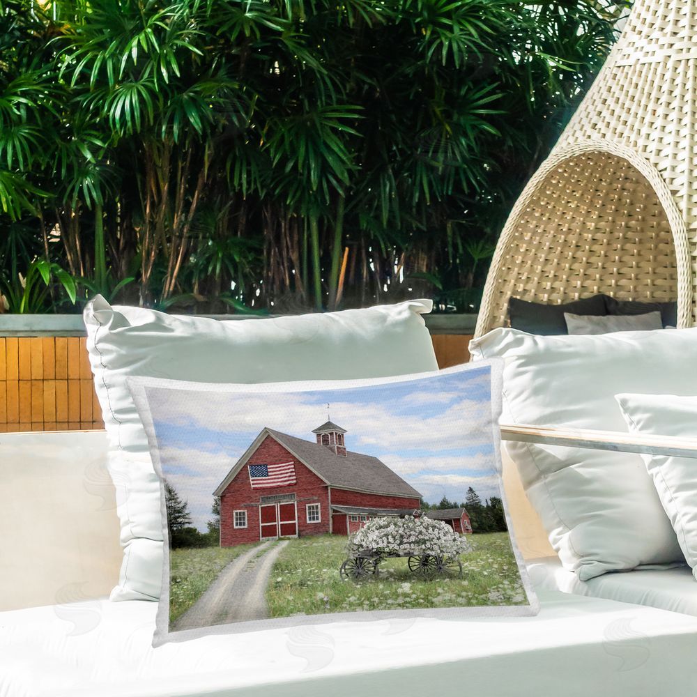 Lori Deiter | Barn with Floral Wagon