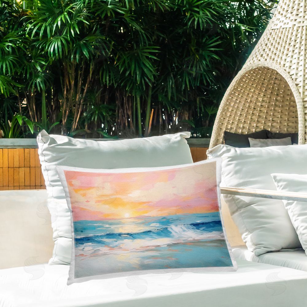 Arlington Prints | Beach Waves Bright Sunset