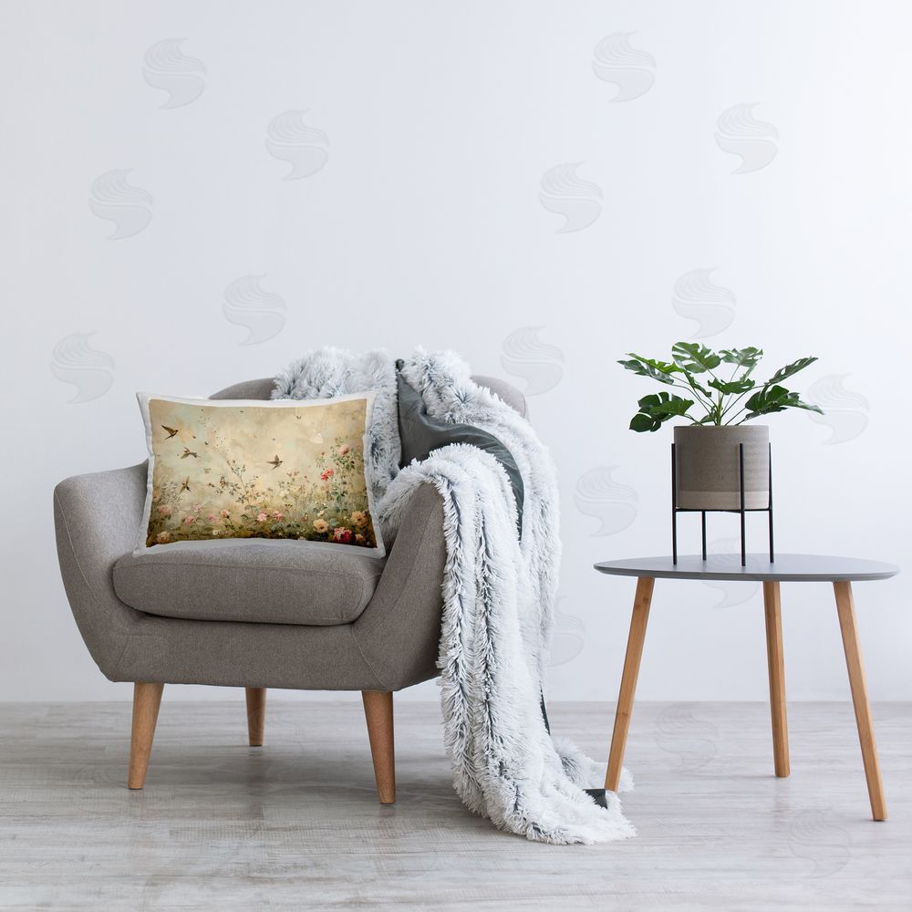 Arlington Prints | Swallows in Flower Meadow