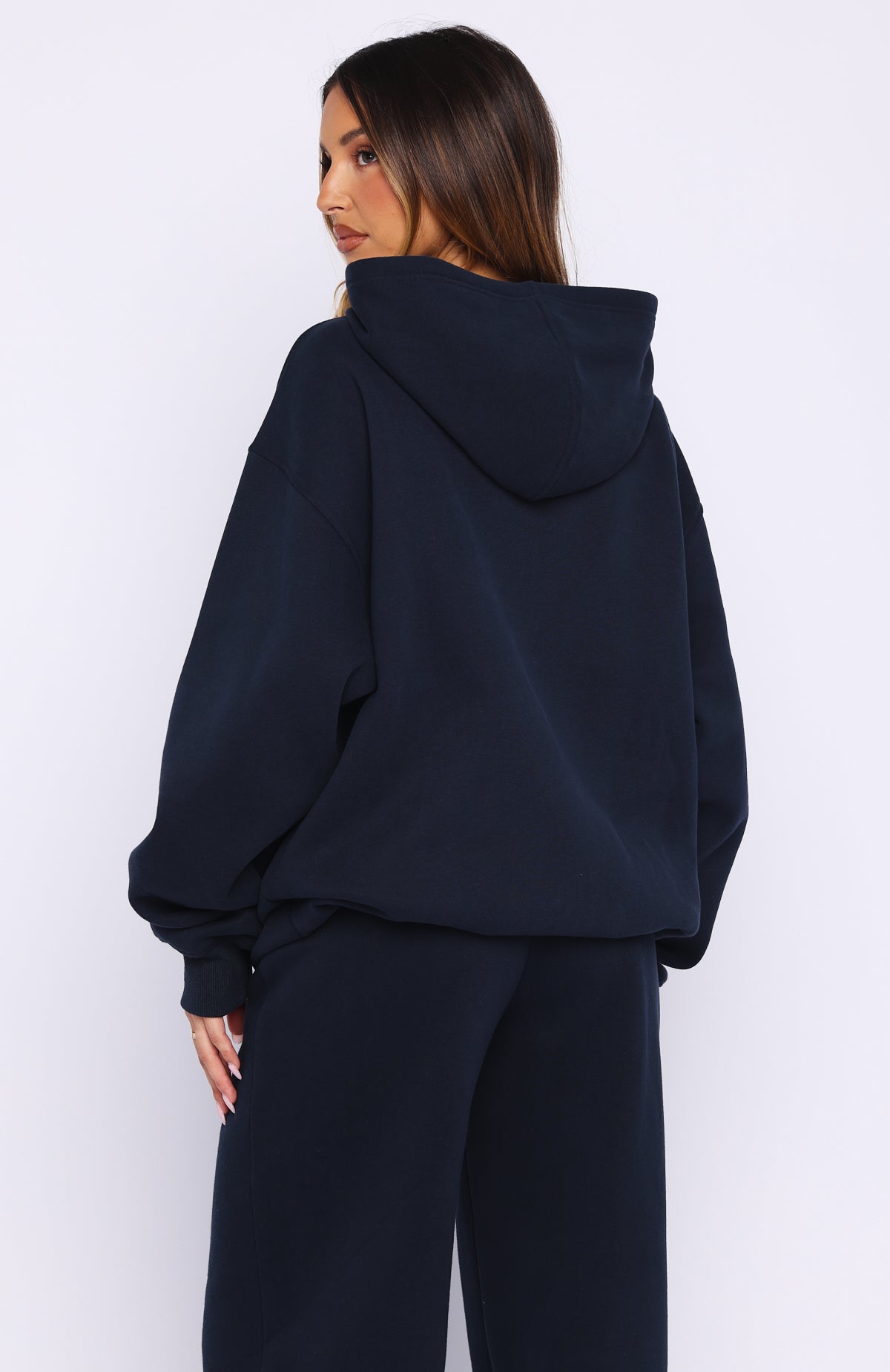 Wishing For It Oversized Hoodie Navy